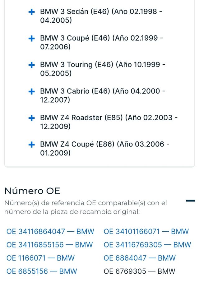 Juego discos BMW