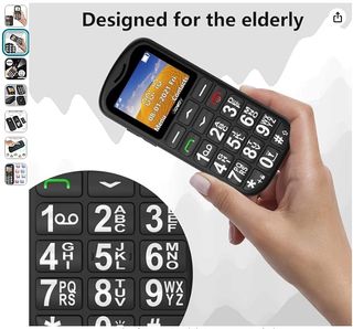 Teléfono letras grandes para mayores