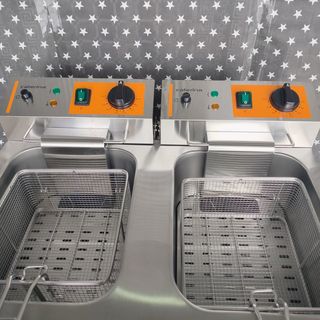 🦁​ BA ╬ Freidora Doble ╬ 5+5 LT + grifo