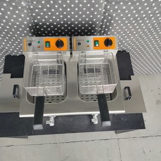 🦁​ BA ╬ Freidora Doble ╬ 5+5 LT + grifo