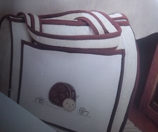 Para cuna edredón+protector+bolso+cambiador