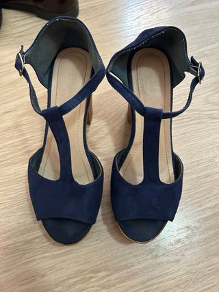 TACON AZUL MARINO MUJER