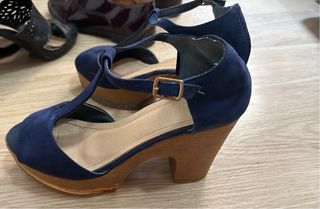 TACON AZUL MARINO MUJER