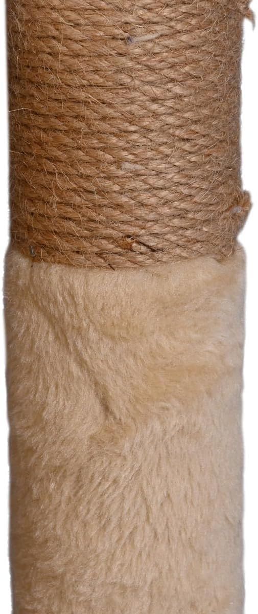 Arbol rascador para gatos, color marrón.