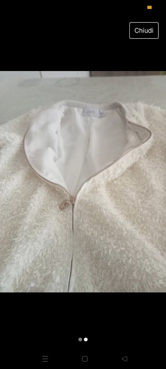 Maglione con zip bambina