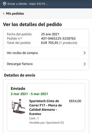 Cinta caminar o correr plegable casi nueva