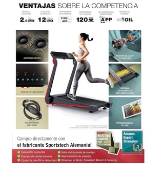 Cinta caminar o correr plegable casi nueva