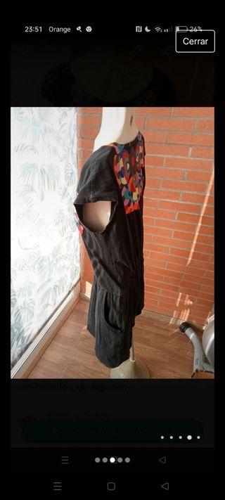 Vestido corto verano mujer s/m