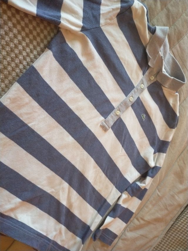 Polo Lacoste manga larga niño