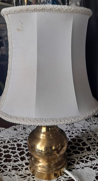 Lampada appoggio vintage in ottone