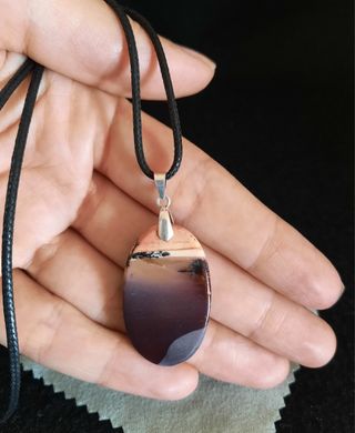 Colgante de Jaspe Mokaita y Plata.