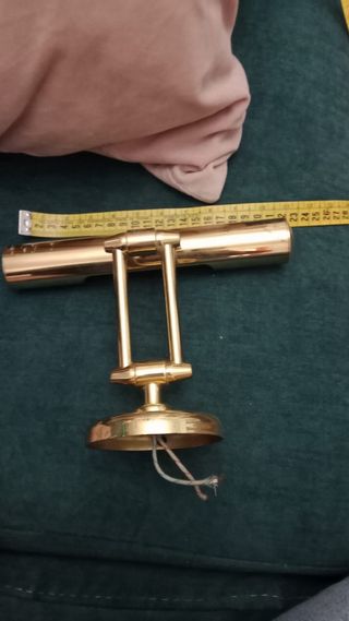 Aplique de luz de bronce