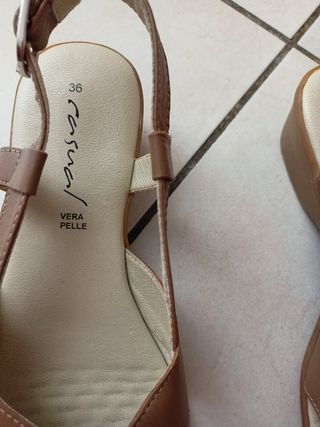 Sandali donna in pelle