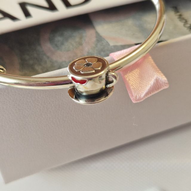 Charm plata taza de cafe