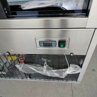 🏰CM✜ Vitrina Pastelera Cristal Recto NEGRA