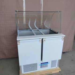 🏰CM✜ Refrigerado - Mesa Ensaladera Cristal 2 Pts