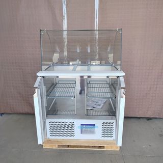 🏰CM✜ Refrigerado - Mesa Ensaladera Cristal 2 Pts