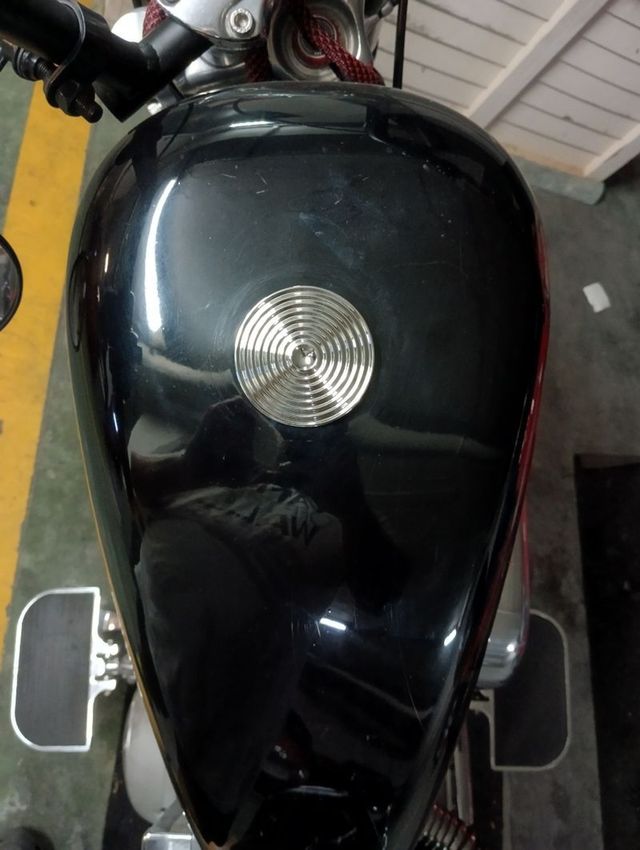 TAPON HARLEY CHOPPER CROMO