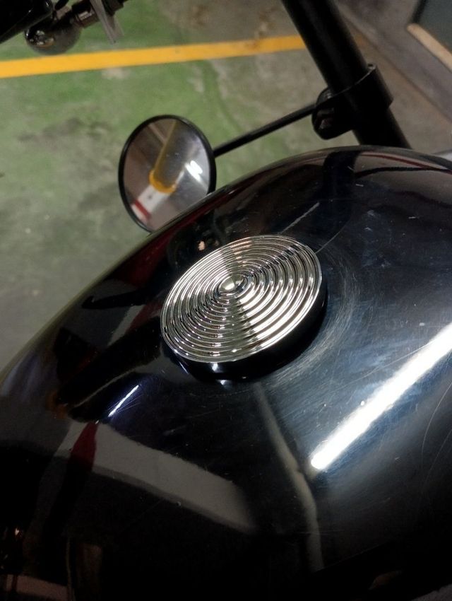 TAPON HARLEY CHOPPER CROMO