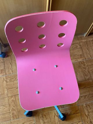 Silla escritorio rosa