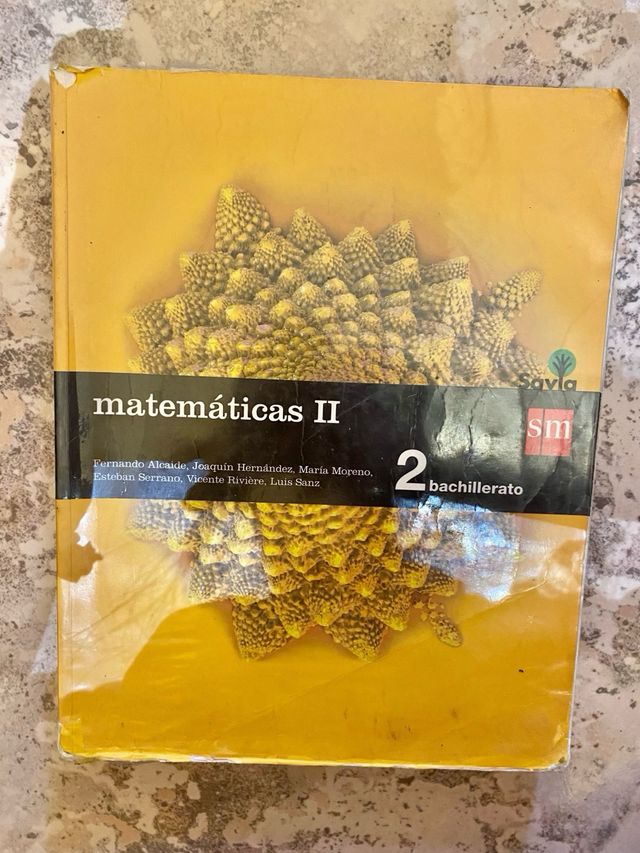 Libro matemáticas 2 bachillerato