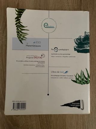 Libro matemáticas 4 ESO
