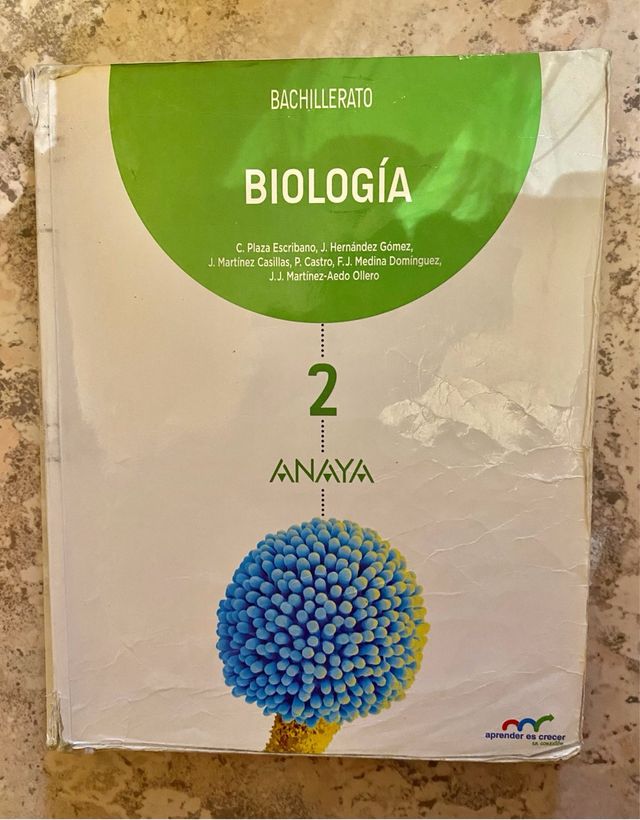 Libro biología 2 bachillerato