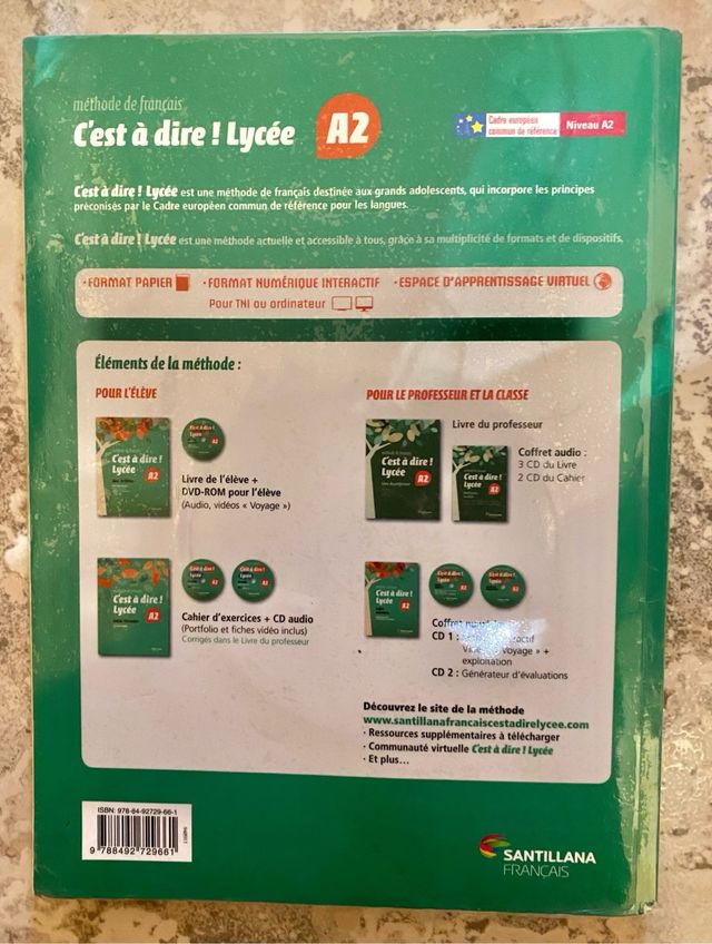 Libro francés 1 bachillerato