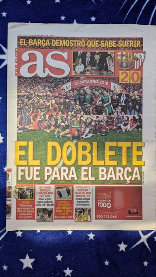 Periódicos Final Copa Barça-2 Sevilla FC-0 FC