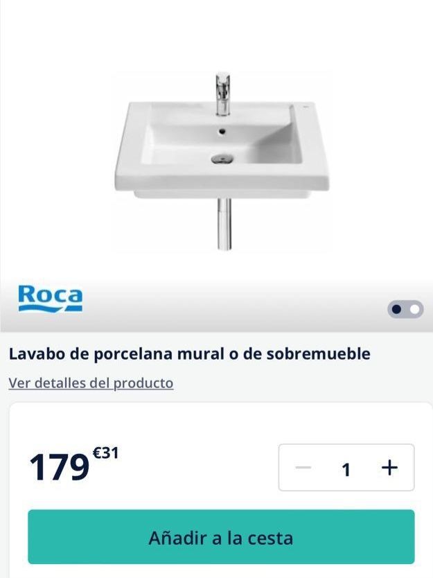 Lavabo Roca, nuevo