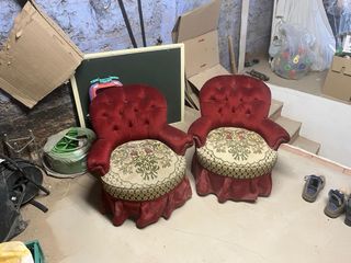 Sillones rojos vintage