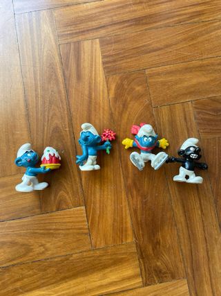 Set 4 puffi Peyo da collezione