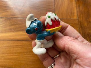 Set 4 puffi Peyo da collezione