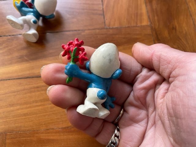 Set 4 puffi Peyo da collezione