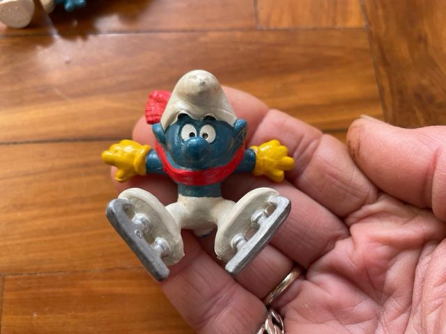 Set 4 puffi Peyo da collezione