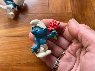 Set 4 puffi Peyo da collezione