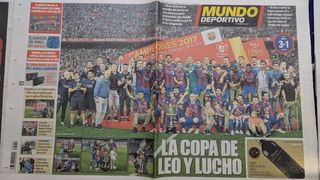 Periódicos Final Copa Barça-3 Alavés-1