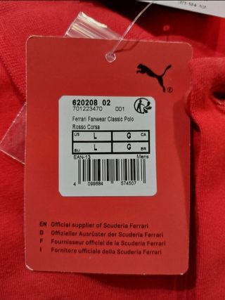 Polo Scuderia Ferrari Puma Classic Rojo