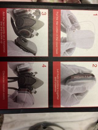 Máscara de proteção química