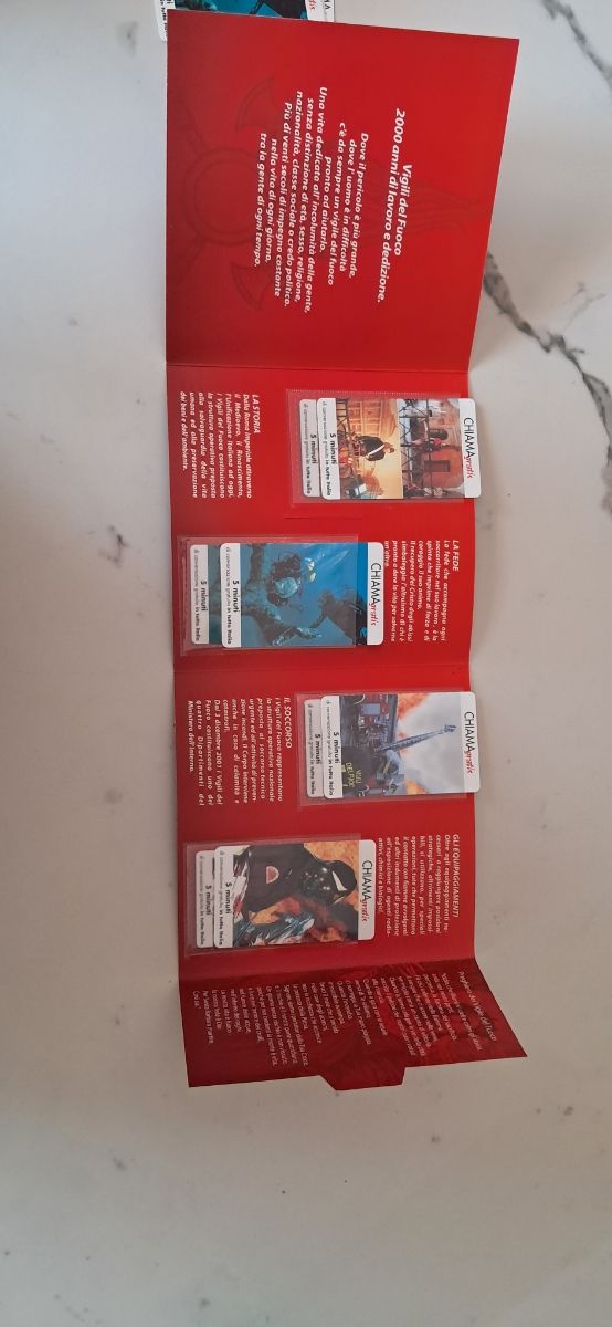 Tessere telefoniche Vigili del Fuoco