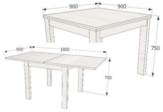 Mesa de comedor extensible