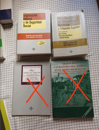 Lote libros derecho universidad Sevilla