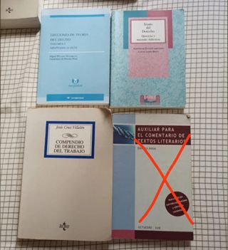 Lote libros derecho universidad Sevilla