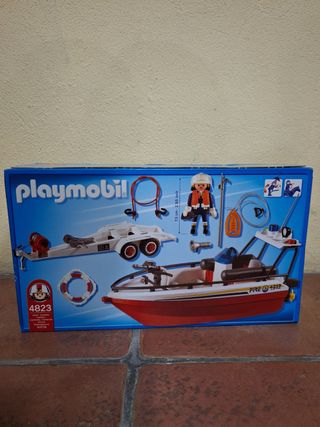Playmobil 4823 Lancha bomberos de segunda mano por 32 EUR en