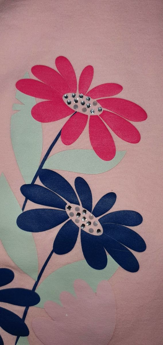 CAMISETAS FLORES CON STRASS