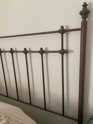 Cabecero de forja hecho a mano Regalo banco a jueg