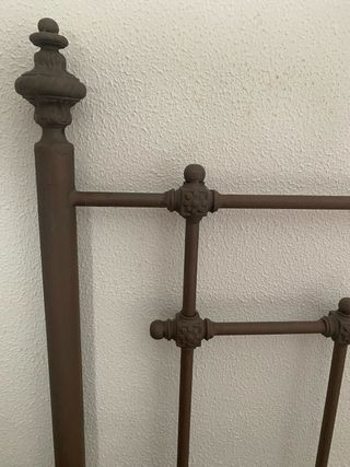 Cabecero de forja hecho a mano Regalo banco a jueg