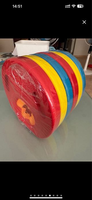 Precintados 12(6x2) Discos aprendizaje nadar niños