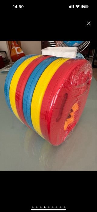 Precintados 12(6x2) Discos aprendizaje nadar niños