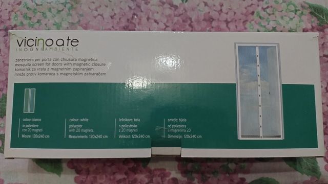 Zanzariera magnetica bianca